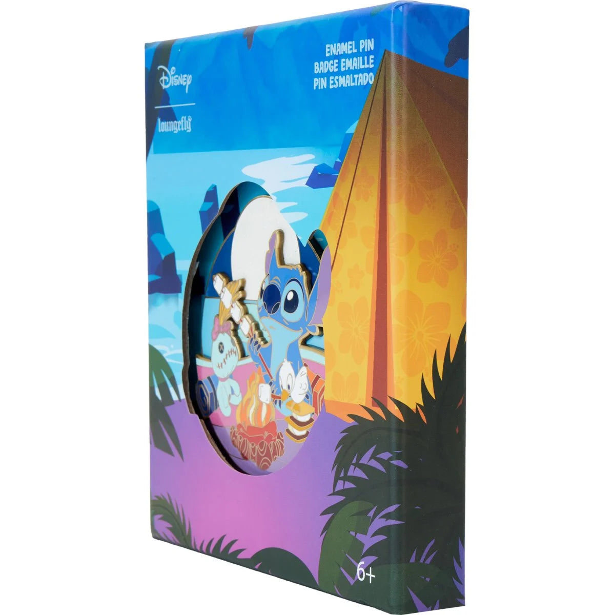 Lilo & Stitch Camping Cuties 3-Inch Collector Box Pin