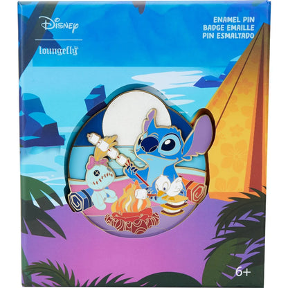 Lilo & Stitch Camping Cuties 3-Inch Collector Box Pin