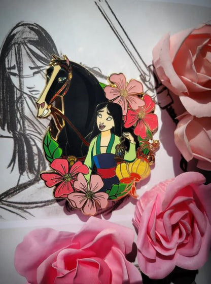 Blooming Beauties Collection Pin - Mulan