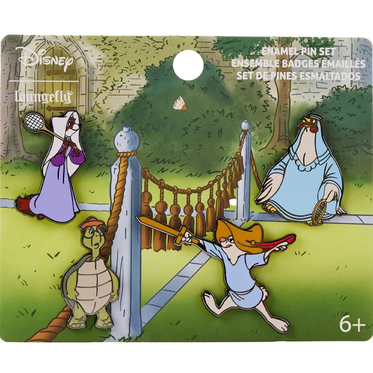 Robin Hood Badminton 4-Piece Pin Set