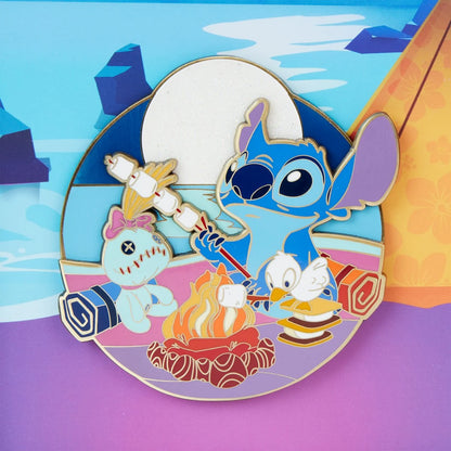 Lilo & Stitch Camping Cuties 3-Inch Collector Box Pin