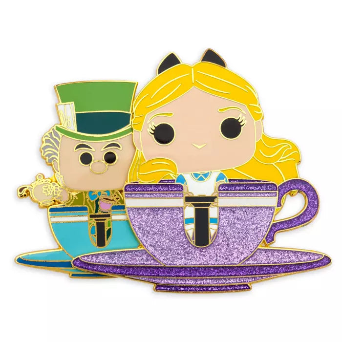 Alice and Mad Hatter Sliding Pin – Mad Tea Party (Limited Release)