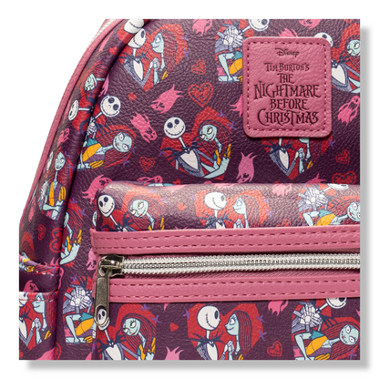 The Nightmare Before Christmas Jack and Sally Hearts Mini-Backpack